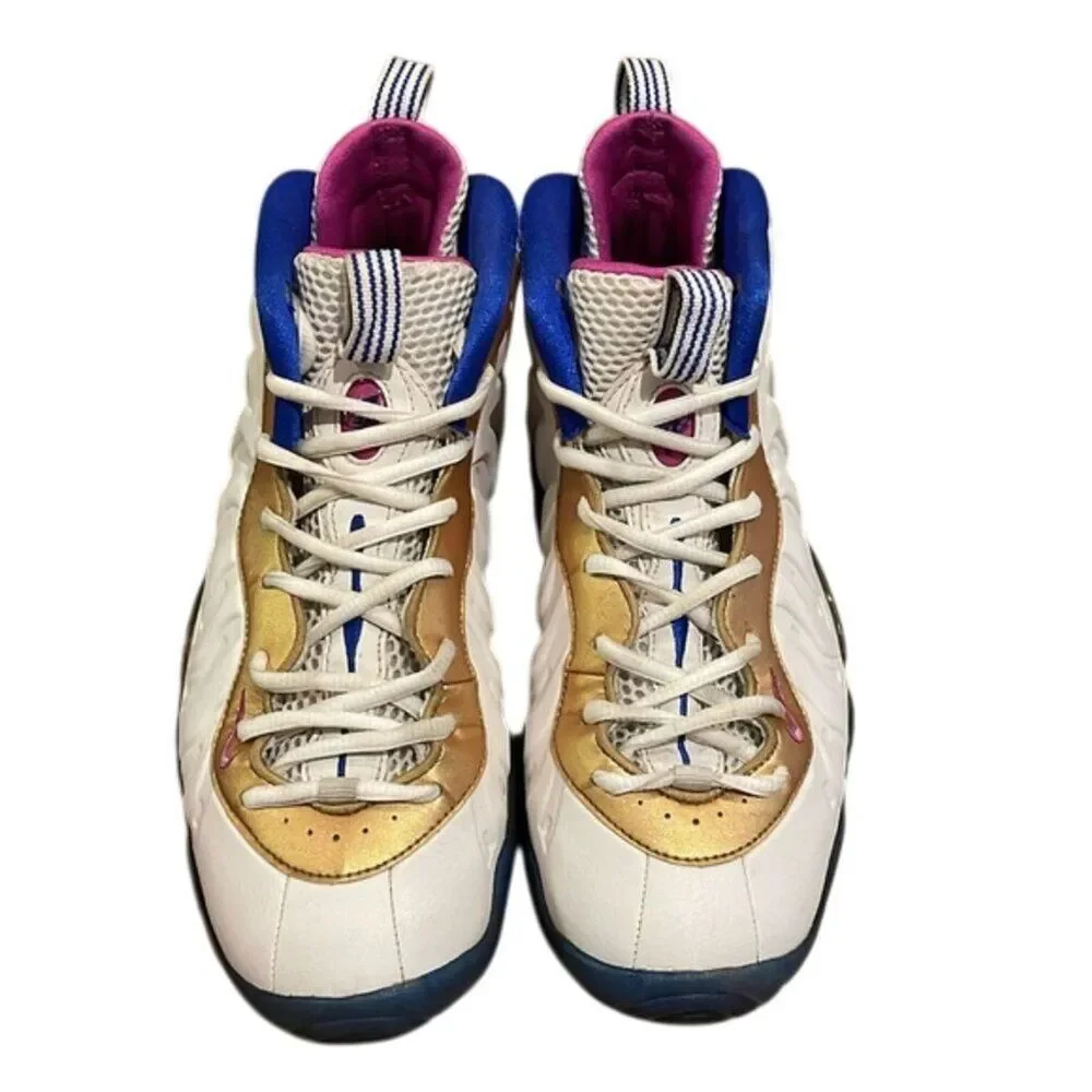 Nike Little Posite One GS Peanut Butter & Jelly Fuchsia Blast 644791-103 6.5Y